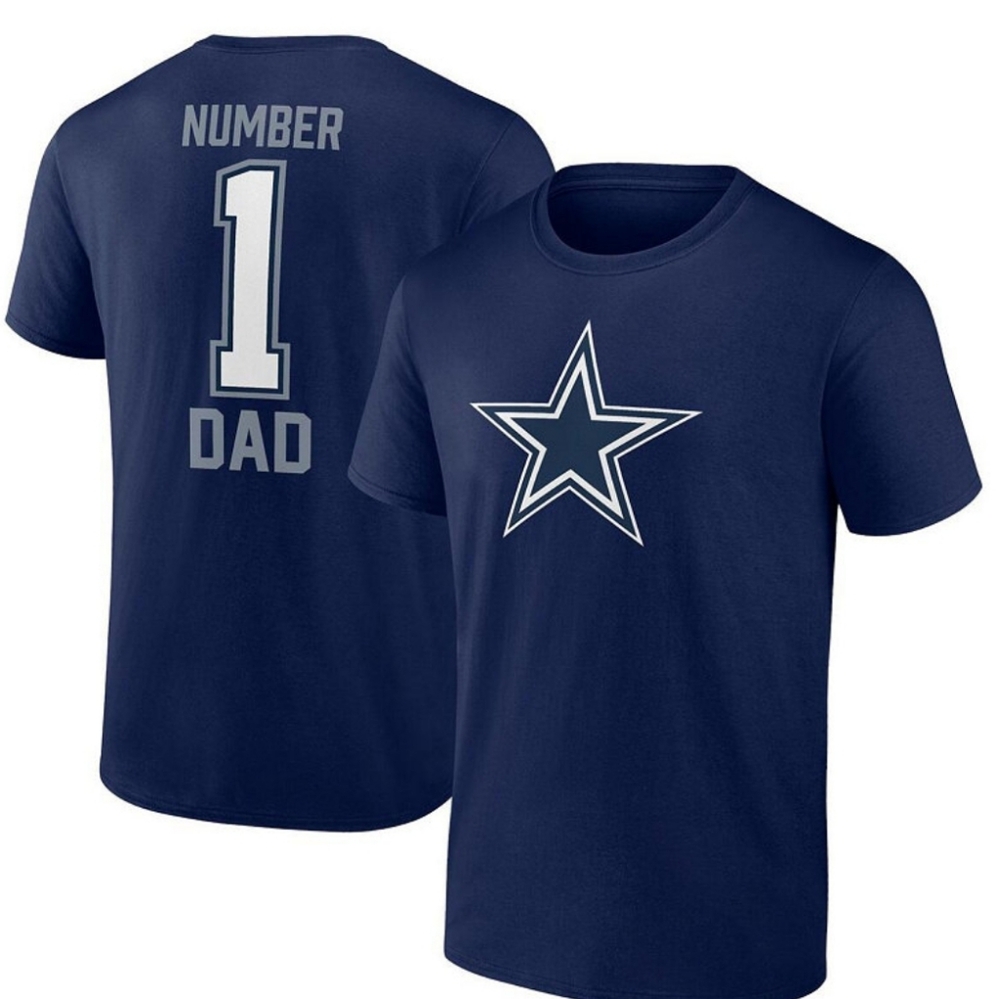 Fanatics 4x Cowboys #1 Dad T Shirt